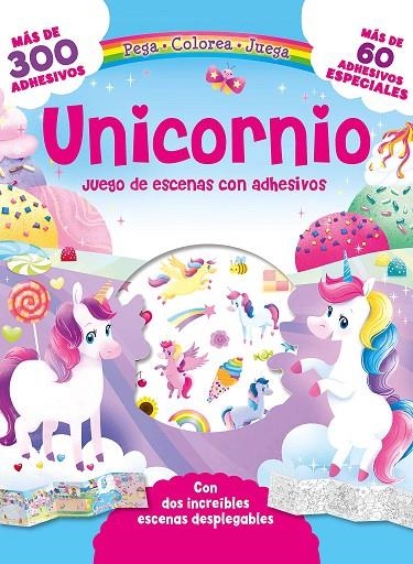 UNICORNIO, JUEGO DE ESCENAS CON ADHESIVOS | 9788491679301 | AA.VV