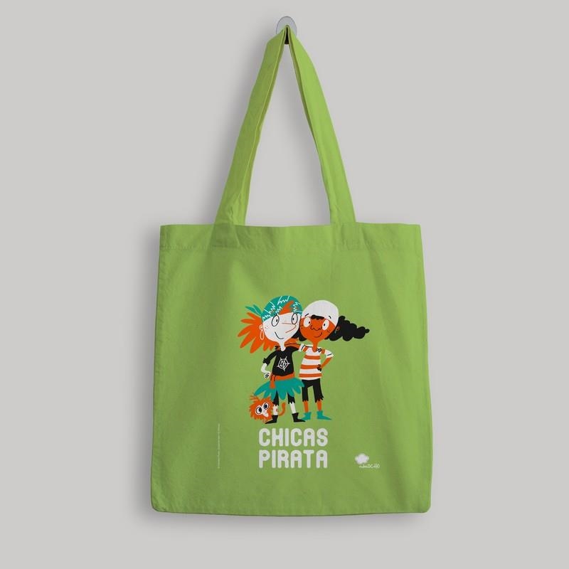 BOLSA DE TELA 'CHICAS PIRATA' - COLOR VERDE | 9788418133992 | GÓMEZ / ISERN SUSANNA