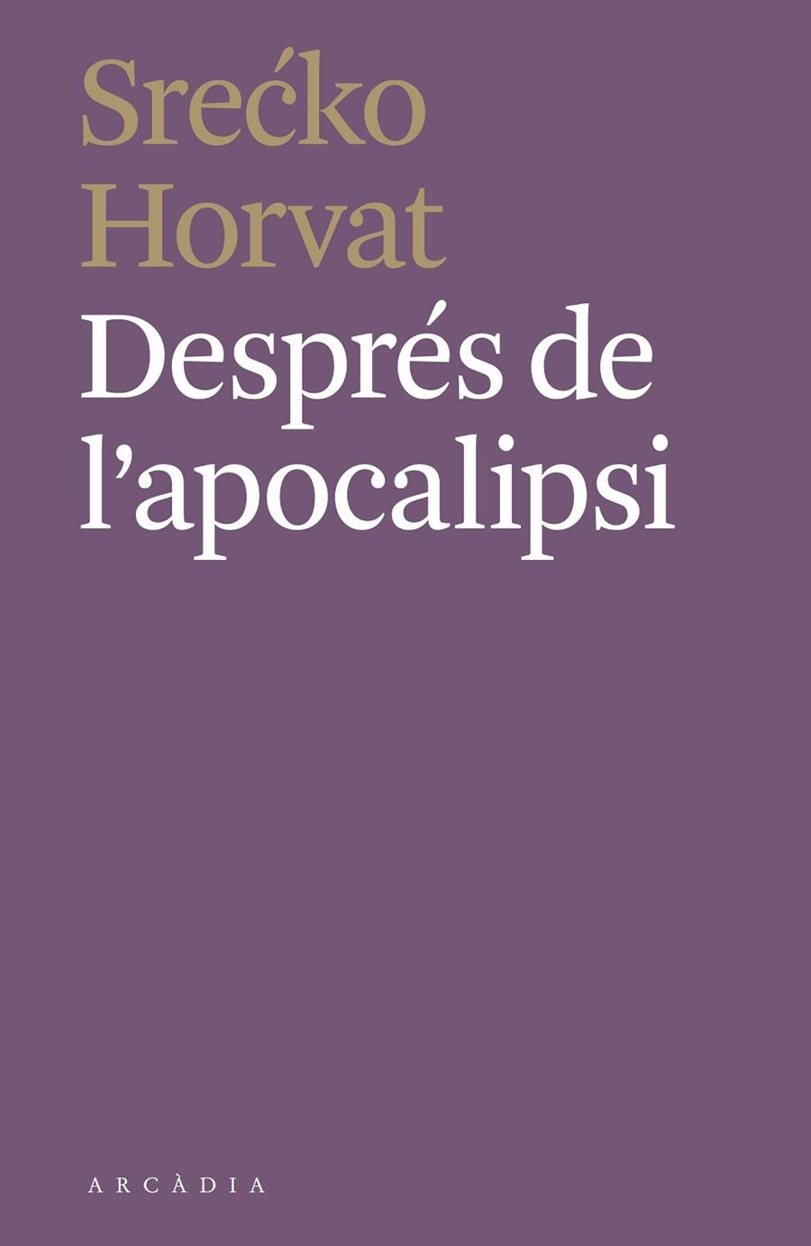 DESPRÉS DE L'APOCALIPSI | 9788412373110 | SRECKO HORVAT