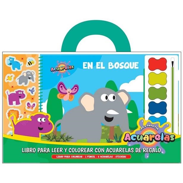 EN EL BOSQUE. LIBROS PARA LEER Y COLOREAR CON ACUARELAS. | 9788418697838 | A.A