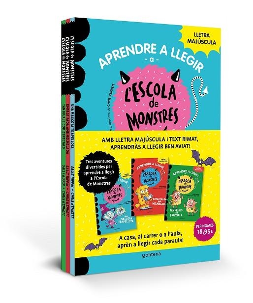 PACK APRENDRE A LLEGIR A L'ESCOLA DE MONSTRES (LLIBRES 1-3) | 9788419169990 | RIPPIN, SALLY / COT, JÚLIA