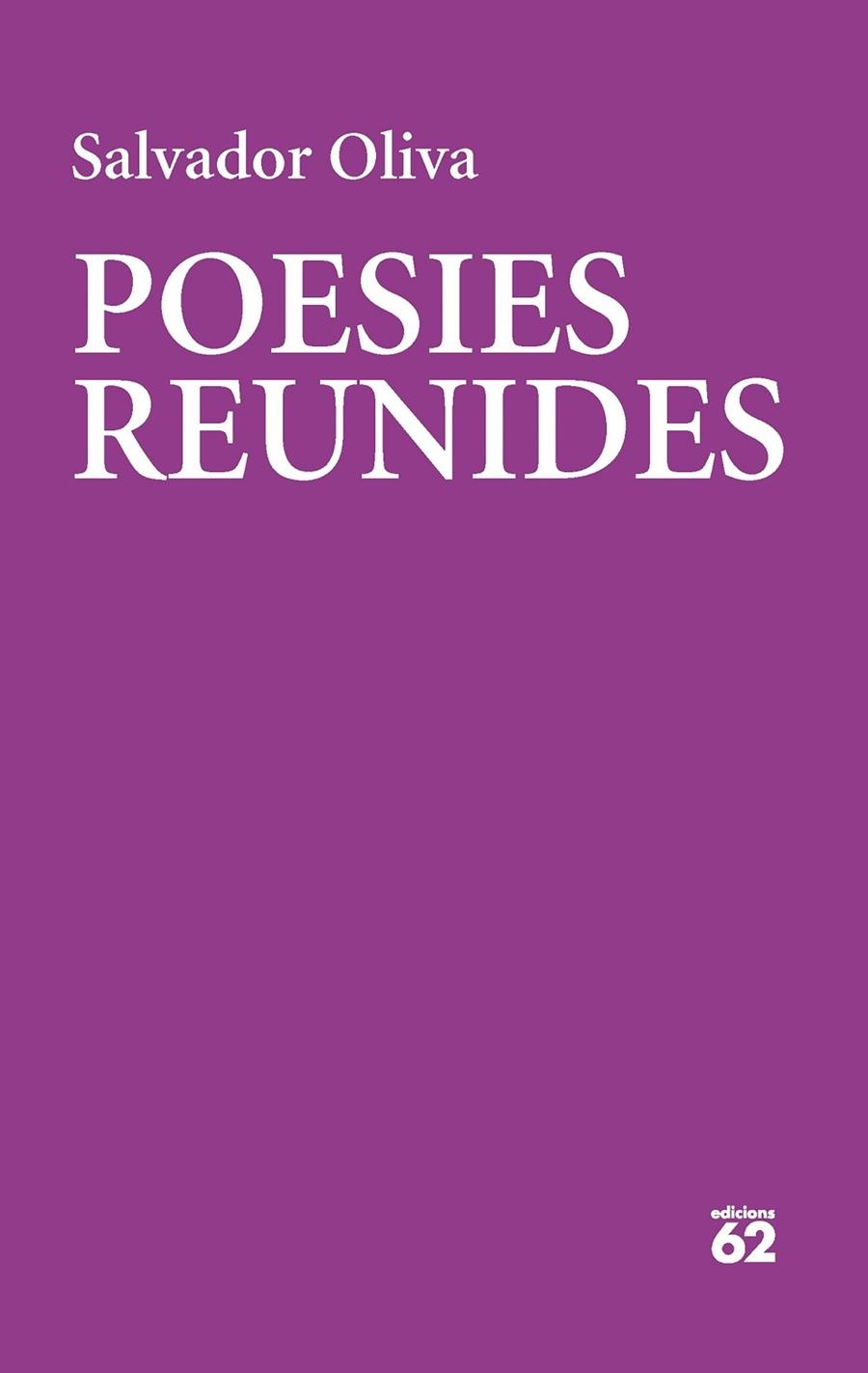 POESIES REUNIDES | 9788429780475 | OLIVA LLINÀS, SALVADOR