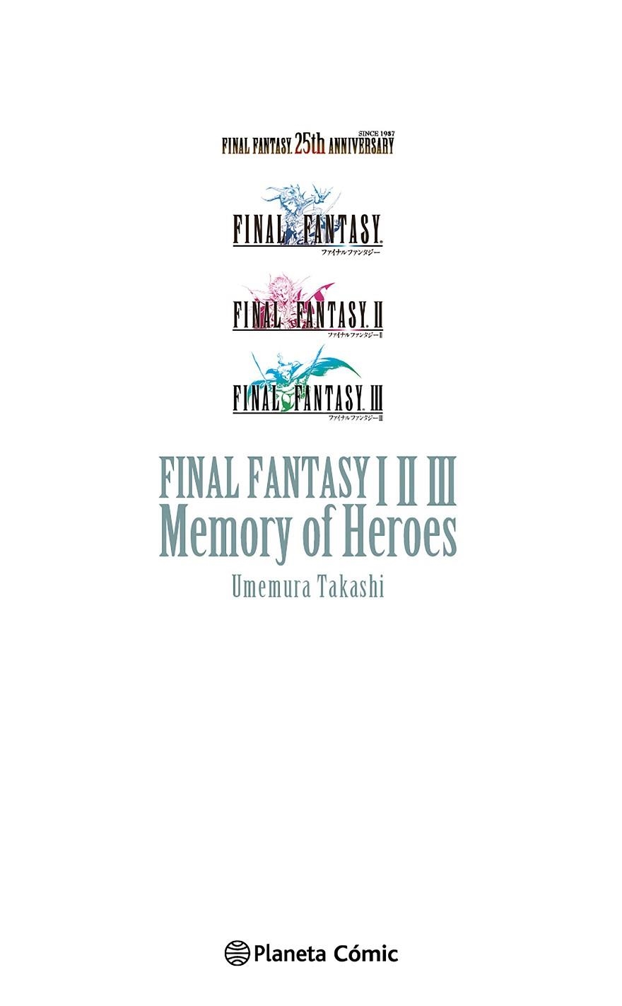 FINAL FANTASY I, II, III MEMORY OF HEROES (NOVELA) | 9788411129695 | UMEMURA, TAKASHI