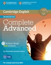 COMPLETE ADVANCED STUDENT'S BOOK WITH ANSWERS WITH CD-ROM 2ND EDITION | 9781107670907 | BROOK-HART, GUY / HAINES, SIMON