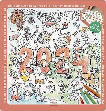 CALENDARI 2024 PARET 30X30 ACOLORIR | 8424455240118