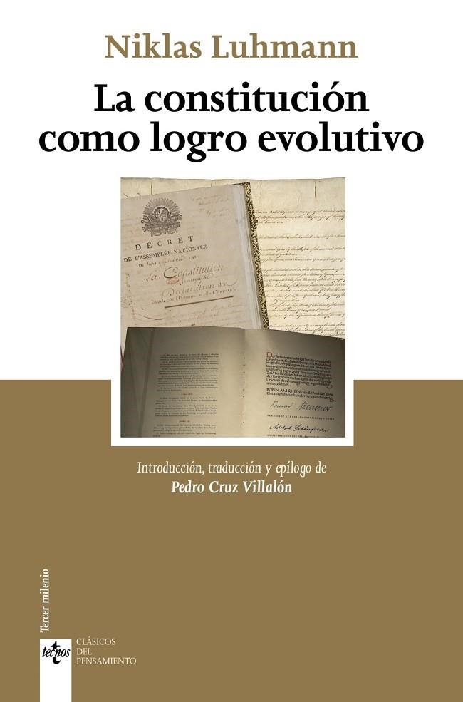 LA CONSTITUCIÓN COMO LOGRO EVOLUTIVO | 9788430989706 | LUHMANN, NIKLAS / CRUZ VILLALÓN, PEDRO