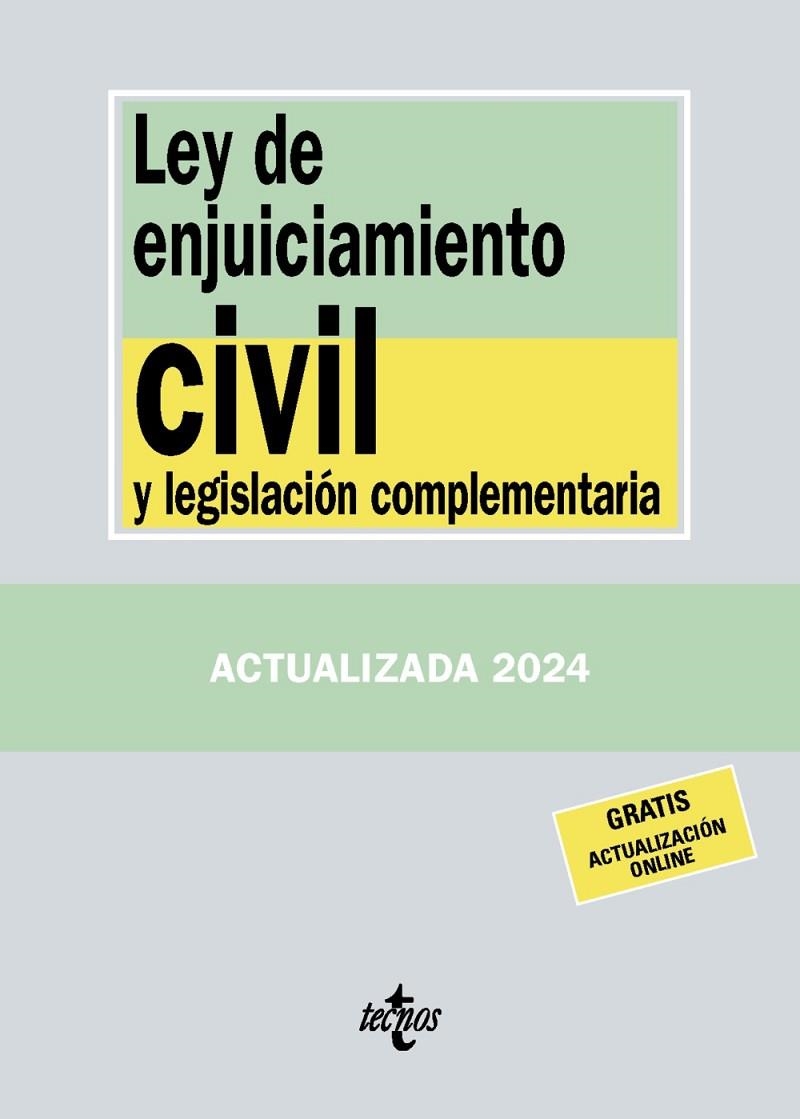 LEY DE ENJUICIAMIENTO CIVIL Y LEGISLACIÓN COMPLEMENTARIA ED. 2024 | 9788430988402 | EDITORIAL TECNOS