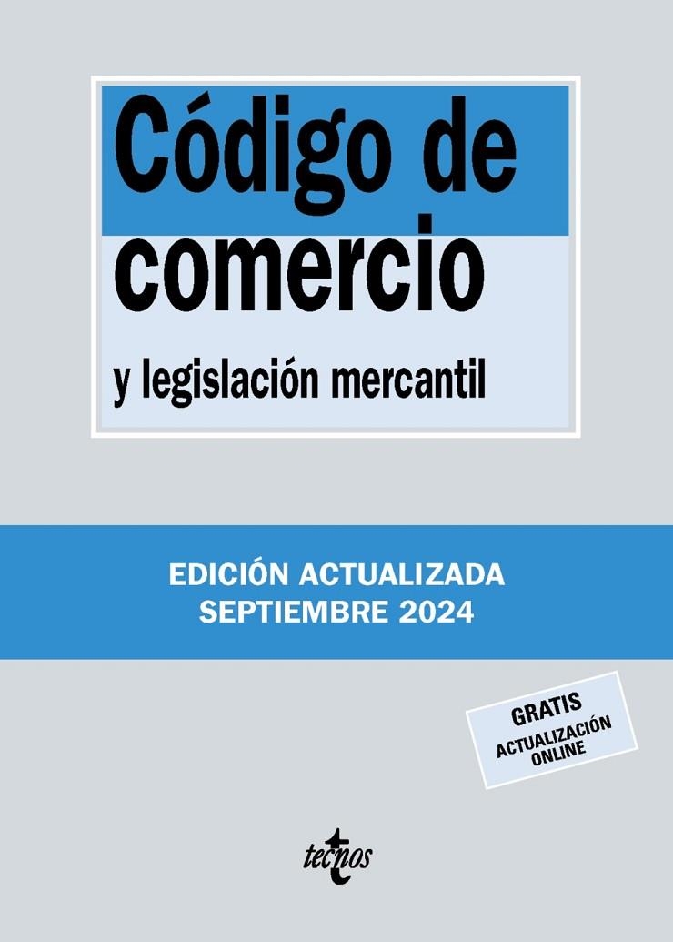 CÓDIGO DE COMERCIO ED. 2024 | 9788430990870 | EDITORIAL TECNOS