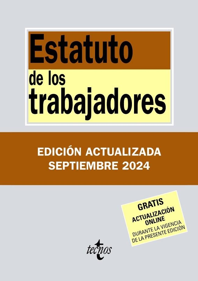 ESTATUTO DE LOS TRABAJADORES ED. 2024 | 9788430990924 | EDITORIAL TECNOS