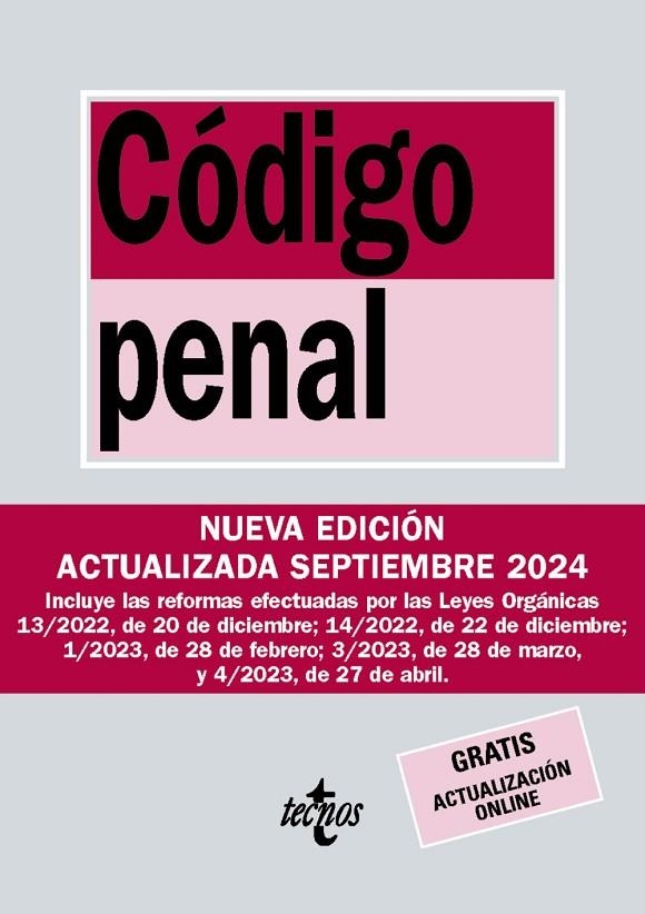 CÓDIGO PENAL ED. 2024 | 9788430990962 | EDITORIAL TECNOS