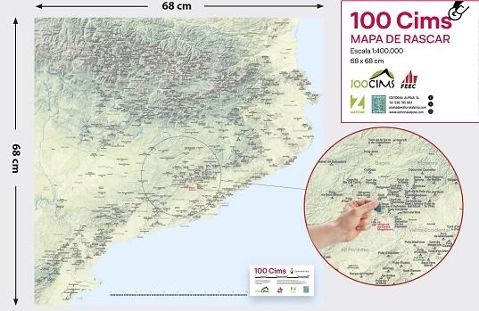 100 CIMS - MAPA DE RASCAR | 9788470111419 | ALPINA/MAPZINE