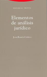 ELEMENTOS DE ANALISIS JURIDICO | 9788481643244 | CAPELLA, JUAN RAMON