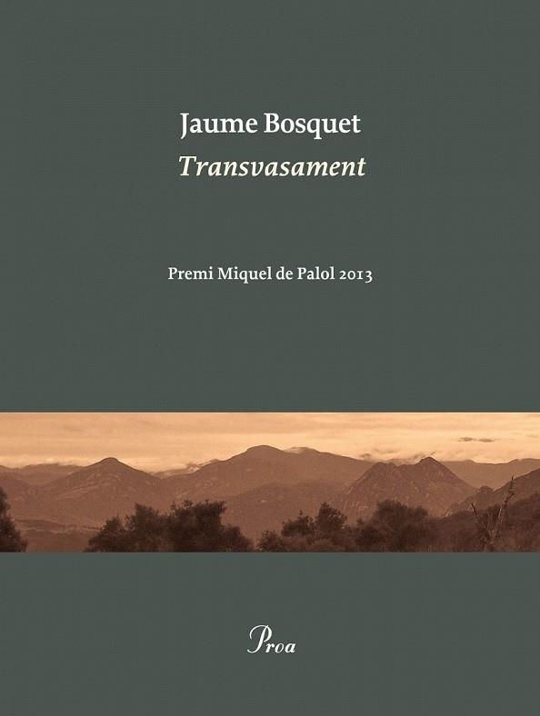 TRANSVASAMENT | 9788475884752 | BOSQUET, JAUME