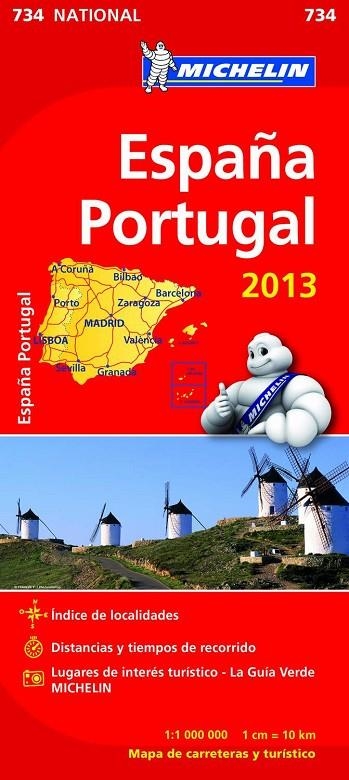 ESPAÑA PORTUGAL MAPA 2013 | 9782067180536 | AAVV