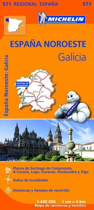 MAPA GALICIA MICHELIN 2013 | 9782067184107 | AAVV