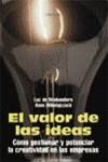 VALOR DE LAS IDEAS COMO GESTIONAR LA CREATIVIDAD EN EMPRESAS | 9788420743882 | BRABANDERE, LUC DE