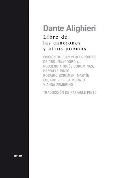 LIBRO DE LAS CANCIONES Y OTROS POEMAS, EL | 9788446039518 | ALIGHIERI, DANTE