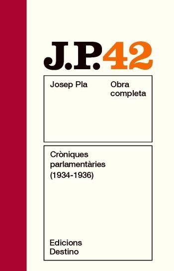 CRONIQUES PARLAMENTARIES 1934-1936 | 9788497101820 | PLA, JOSEP