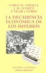 DECADENCIA ECONOMICA DE LOS IMPERIOS, LA | 9788420629315 | CIPOLLA, CARLO