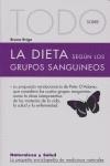 TODO SOBRE LA DIETA SEGUN LOS GRUPOS SANGUINEOS | 9788496194144 | BRIGO, BRUNO