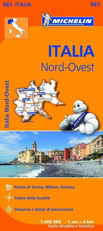 MAPA REGIONAL ITALIA NORD OVEST 561 | 9782067183933 | VARIOS AUTORES