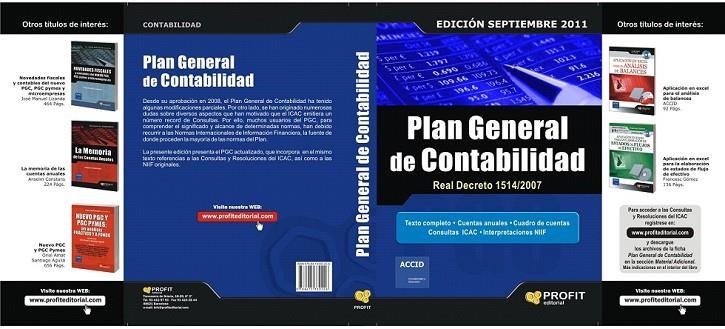 PLAN GENERAL DE CONTABILIDAD REAL DECRETO 1514/2007 | 9788415330226 | ACCID