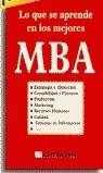 LO QUE SE APRENDE EN LOS MEJORES MBA | 9788480883665 | AAVV