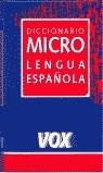 DICCIONARIO MICRO LENGUA ESPAÑOLA | 9788483321805 | VV.AA.