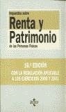 RENTA Y PATRIMONIO DE LAS PERSONAS FISICAS | 9788430936533 | MARTÍN QUERALT, JUAN/SOLER ROCH, MARÍA TERESA