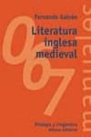 LITERATURA INGLESA MEDIEVAL | 9788420686417 | GALVAN, FERNANDO