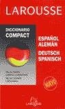 DICCIONARIO ESPAÑOL ALEMAN COMPACT | 9788480165129 | LAROUSSE